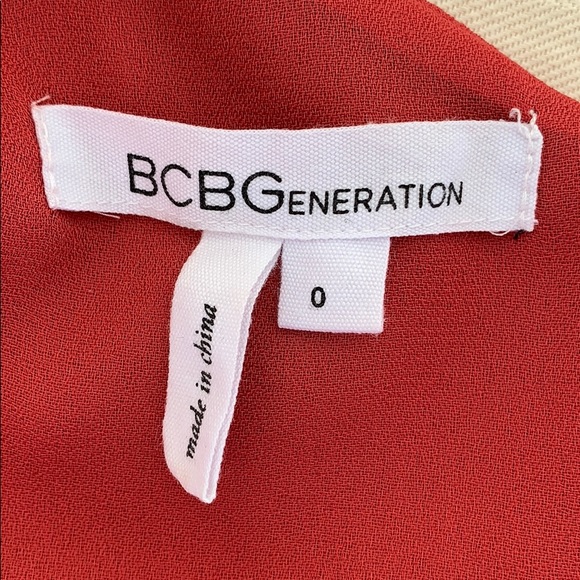 BCBG, BCBGeneration One Shoulder Ruffle Mini Dress - Picture 13 of 16